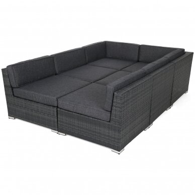 Lauko baldų komplektas KANSAS MAXI GREY 3