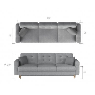 Sofa - Lova "ASGARD" 3