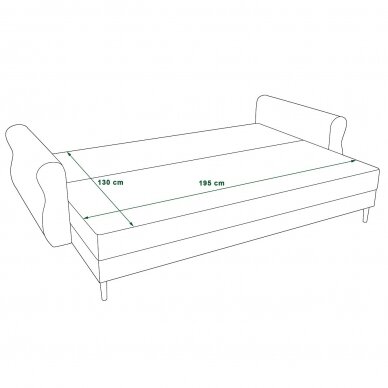 Trivietė sofa - lova 4