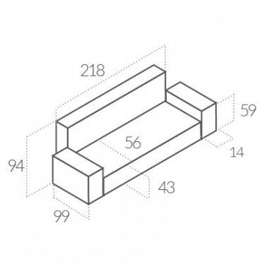 Trivietė sofa - lova 1