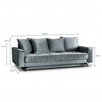 Trivietė sofa - lova 3